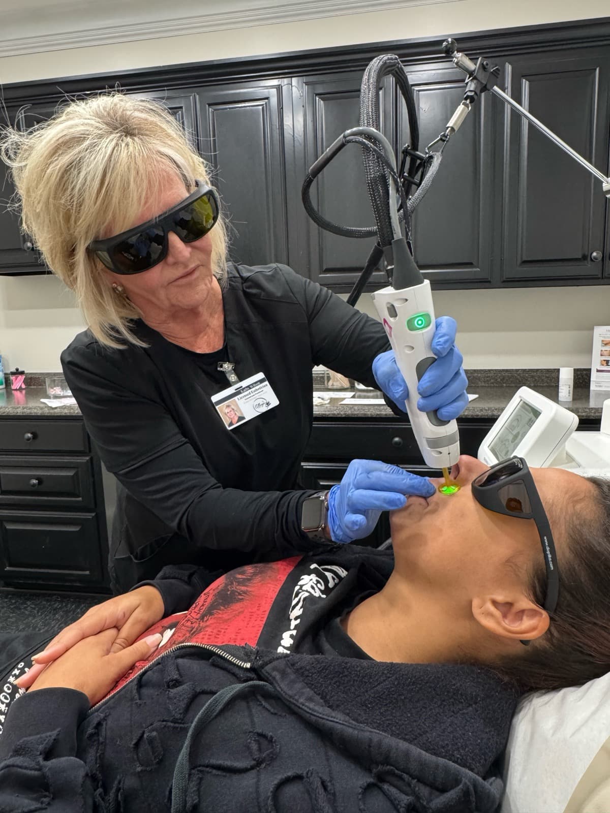 Laser hair removal treatment at Ellaryn MedSpa